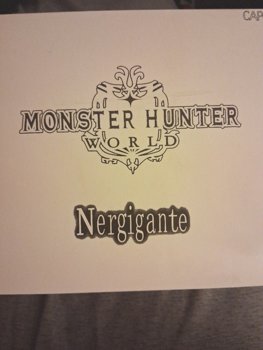 Monster Hunter World Nergigante Collectible Sign - Black